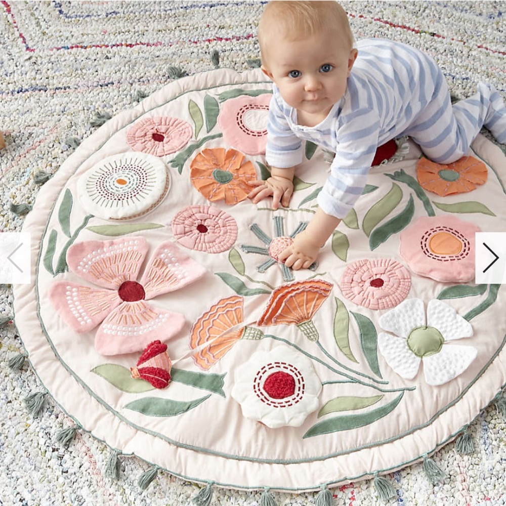 Floral Garden Baby Activity Play Mat - Crate and Kids (Crate&Barrel)